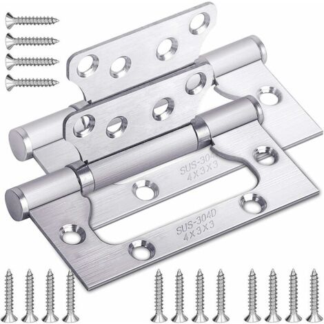 Green Mobility-Charnière pour meuble,Charnières à Roulement à Billes en INOX 304 pour Portes de Maison Porte de Chambre100mm x 38mm x 2mm (2 Pièces)