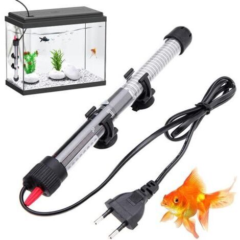 Green Mobility-Chauffage D'aquarium, 25W Réchauffeur Submersible, Réchauffeur d'Aquarium avec Ventouse, Réchauffeur à Immersion Réglable, Réchauffeur de Thermostat d'Aquarium pour Eau Mer, Eau Douce