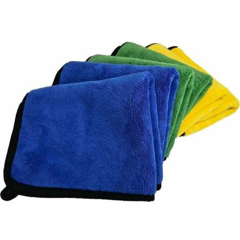Green Mobility-Chiffon Microfibre Voiture, Lot de 6 pour Entretien, lustrage, séchage et Nettoyage intérieur et extérieur Auto, Ultra-Absorbant, Anti-Rayure