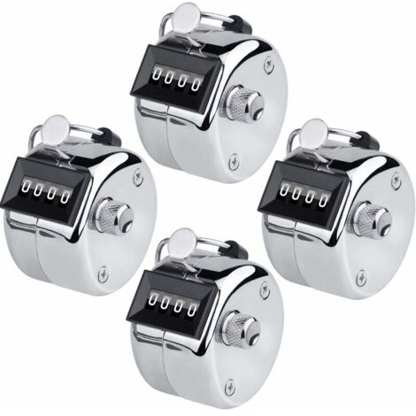 Green Mobility-Compteur Manuel Mécanique De Personnes 4 Chiffres Clicker Numérateurs 2 4 Pack, Cerceau D’Anneau Support de Doigt Pour Sport Manifestation Compte de Pas Argent Pour Hommes Femmesn Compt