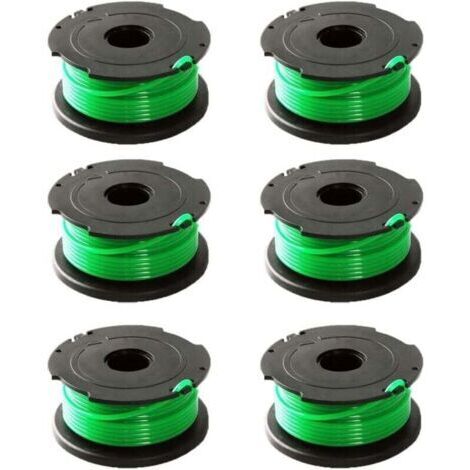 Green Mobility-Confezione da 6 bobine di filo verde per decespugliatore Black & Decker GL7033 GL8033 GL9035 A6482