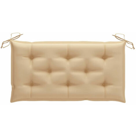 Green Mobility-Coussin de banc de jardin Beige 100x50x7 cm Tissu