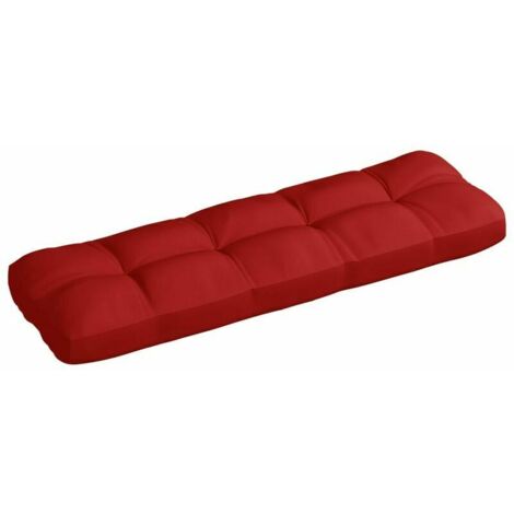 Green Mobility-Coussin de canape de jardin Rouge 120x40x12 cm Tissu
