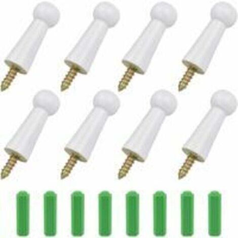 Green Mobility-Crochet mural en bois blanc massif avec vis, crochet mural minimaliste moderne pour vêtements, capacité de charge maximale 5 kg, convient pour les vêtements de chambre et de salon (51,8