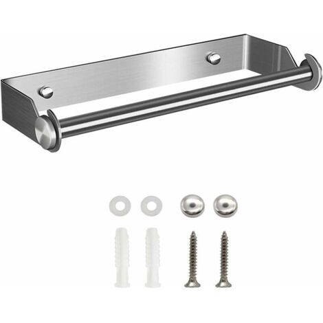 Green Mobility-Derouleur Essuie Tout, Derouleur Porte Sopalin, Devidoir Porte Essuie Tout Mural, Distributeur Papier Aluminium Sopalin et Film, Support Sopalin Mural Déroulant de Rouleau Cuisine(Argen