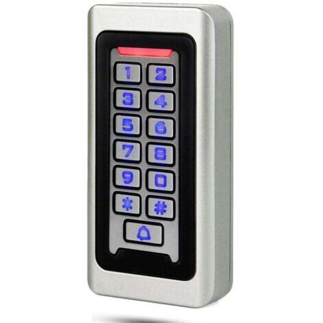 Green Mobility-Digicode-Türcode-Tastatur IP68, Lefou wasserdichte Metall-Zugangskontrolle, PIN, RFID, 125 kHz, DC 12–24 V, Hintergrundbeleuchtung, Wigan 26, 2000 Benutzer, für Garage, Haus, Wohnung, F