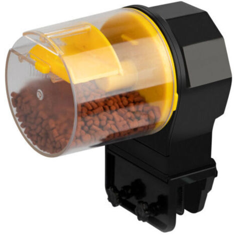 Green Mobility-Distributeur de nourriture pour poisson -Mangeoire automatique pour poissons Aquarium Minuterie d'alimentation automatique Mangeoire étanche à l'humidité (jaune) -