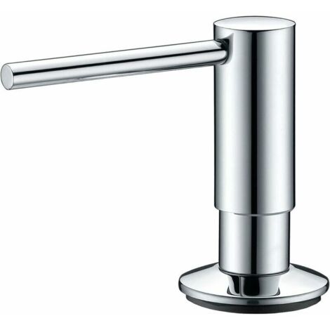 Green Mobility-Distributeur de Savon Mizzo Govaro avec Bec Pivotant à 360° - Distributeur de Savon Liquide Rechargeable par en Haut pour Evier Cuisine - Distributeur Savon Liquide INOX Plaqué Chrome 3