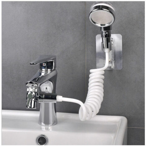 Green Mobility-Ensemble Pommeau Douche pour Lavabo, Douchette de Salle de Bain, 1.5m Tuyau Télescopique