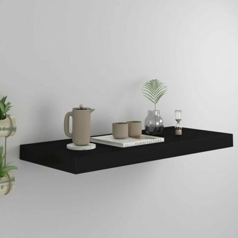 Green Mobility-etagere murale flottante Noir 60x23,5x3,8 cm MDF