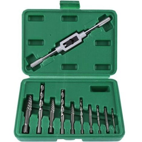 Green Mobility-Extracteur de vis 11 pièces – Acier rapide pour vis cassées et endommagées – Extracteurs gauchers avec flûte spirale – Outil professionnel - 11pcs
