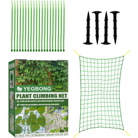 Green Mobility-Filet de rotin grimpant pour plantes, filet de soutien pour plantes grimpantes, plantation de jardin de balcon de potager