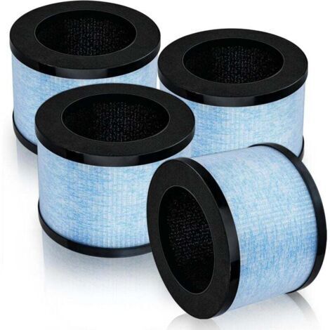 Green Mobility-Filtres de rechange H13 True HEPA (lot de 4) compatibles avec les purificateurs d'air AROEVE MK01, MK06, Kloudi DH-JH01, Intelabe EPI080, EP1080, EPI081 et EP1081.