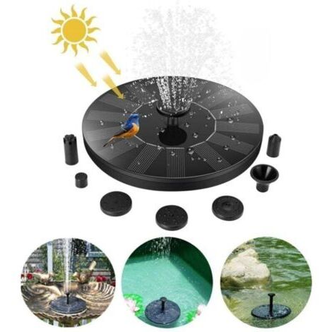 Green Mobility-Fontaine solaire flottante d'extérieur , pompe autonome de 1,4 W pour bain d'oiseaux, idéale pour le jardin et la terrasse, kit panneau solaire pour pompe à eau.