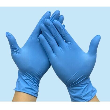 Green Mobility-Gants jetables. Boîte de 100 Gants. Couleur: Bleu.Size：M