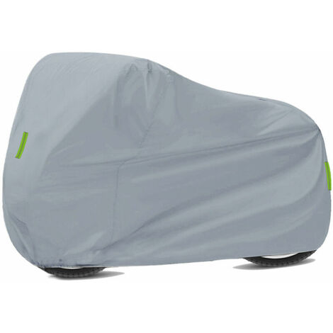 Green Mobility-Housse de moto universelle en tissu Oxford quatre saisons impermeable, antipoussiere et solaire,taille L argentee taille L argentee