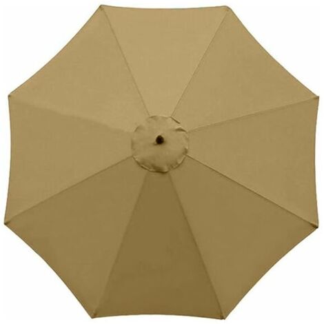 Green Mobility-Housse de Rechange pour Parasol, 8 Baleines, 3 m, imperméable, Anti-UV, Tissu de Rechange, Kaki