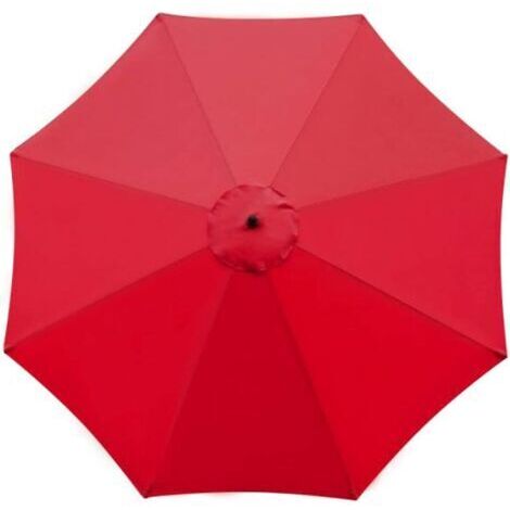 Green Mobility-Housse de rechange pour parasol, 8 baleines, 3 m, imperméable, anti-UV, tissu de rechange - Rouge