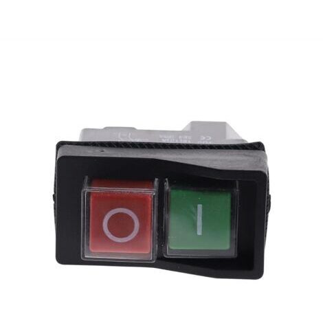 Green Mobility-Interrupteur Magnétique Etanche, 4 Broches Bouton Poussoir Marche/Arrêt Commutateur Arrêt de Démarrage Accessoires pour Machines-Outils 250V 16A, Accessoires pour Dyson Filtre Remplacem