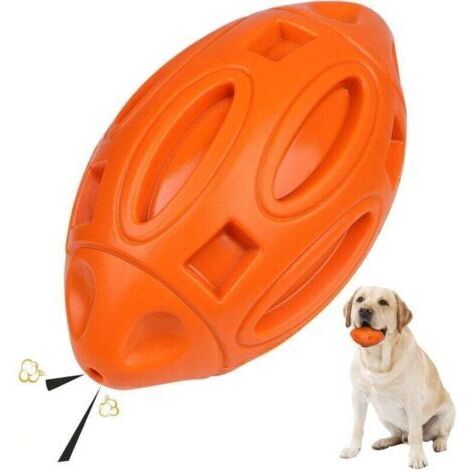 Green Mobility-Jouet indestructible pour chien, jouet à mâcher pour chiens, balle en caoutchouc couineuse, jeux pour chiens, jouet pour chiens moyens et grands