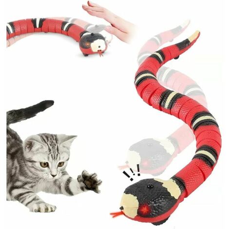 Green Mobility-Jouet interactif pour chat, serpent à détection intelligente, en mouvement, rechargeable détecte automatiquement les obstacles et l'évasion
