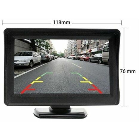 Green Mobility-Kit de système de caméra de recul sans fil pour voiture / camion / fourgonnette / pick-up / camping-car 4.3 `` système de recul de vue arrière de moniteur