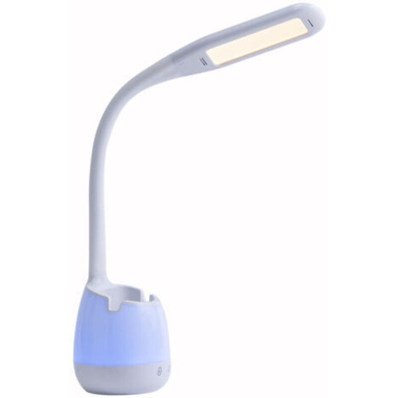 Green Mobility-Lampe de Bureau Flexible, Lampe Rechargeable avec Veilleuse Colorée/ 3 Modes et 3 Niv. de luminosité/Contrôle Tactile