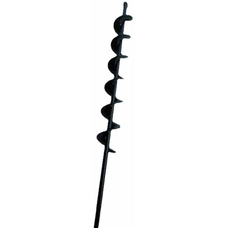 Green Mobility-Le noir foret hélicoïdal à tarière pour bêcheur de terre de plantation de jardin 50mm×450mm.
