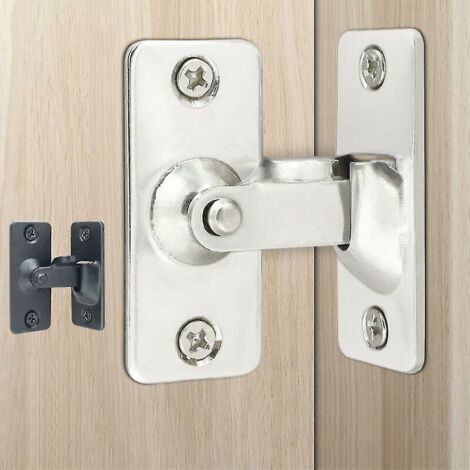 Green Mobility-Loquet de boucle de porte à Angle droit à 90 degrés serrure à Angle droit en acier porte coulissante porte fenêtre à Angle droit loquet de porte de salle de bain