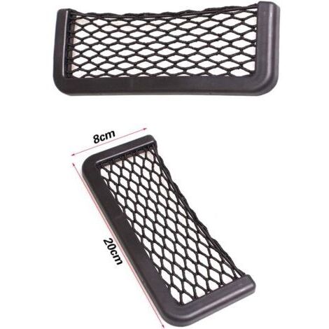 Green Mobility-Lot de 2 Filets de Rangement pour Coffre de Voiture Noir Magique 20x8 cm