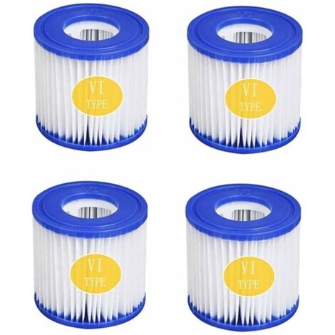 Green Mobility-Lot de 4 cartouches filtrantes pour piscine, filtre VI pour piscine, jacuzzi, Miami, Vegas, Monaco, Palm Springs, taille 6-58323