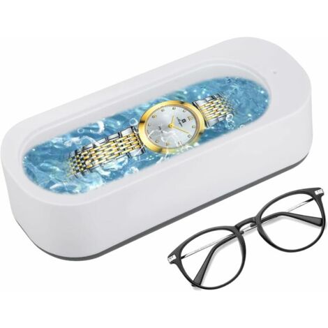 Green Mobility-Machine de nettoyage pour lunettes, bijoux, bagues, boucles oreilles, colliers, montres, lunettes, pièces de métal, prothèse dentaire (sans batterie)