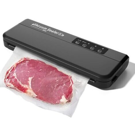 Green Mobility-Machine sous Vide Electrique Alimentaire 360W Aliments Secs et Humides Appareil de Mise sous Vide -60 kpa avec Fonction d'impulsion Inclus 10 pcs Sacs sous Vide pour Viandes Légumes Fru