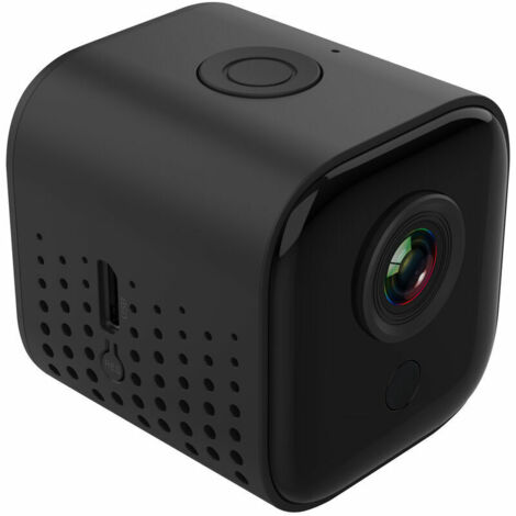 Green Mobility-Mini caméra, 1080P HD Petite caméra de surveillance Batterie longue durée Caméra d'appel vidéo Caméra de sécurité Nanny pour une utilisation intérieure et extérieure avec détection de m