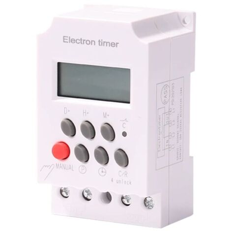Green Mobility-Minuterie numérique numérique 220V, micro-ordinateur, programmateur hebdomadaire, minuterie électronique