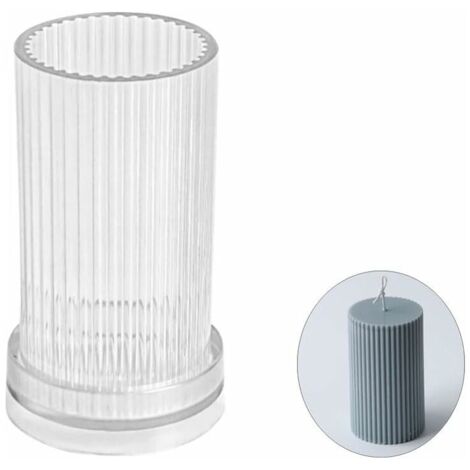 Green Mobility-Moules pour Bougies 3D Plastique Moule à Bougies Moule pour Bougies Bricolage Moule à Bougie en Plastique Moule Cylindrique Bougie Moules pour Fabrication de Bougies Forme de Bougie