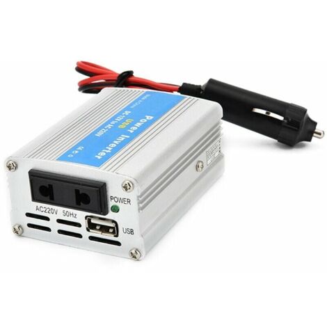 Green Mobility-Onduleur De Voiture Portable 100W Dc 12V A Ac 220V Chargeur Convertisseur Transformateur Avec Ports Et Oulets Usb De Charge