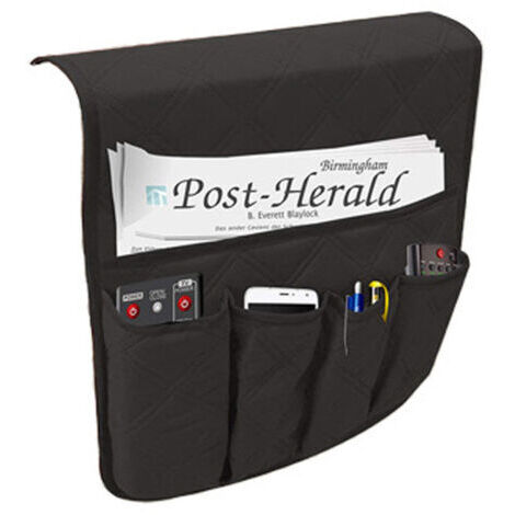 Green Mobility-Organisateur d'accoudoir de canapé, poche anti-dérapante pour fauteuil de canapé, support de pochette de rangement en tissu pour téléphones portables, lunettes, télécommande TV, sac gai