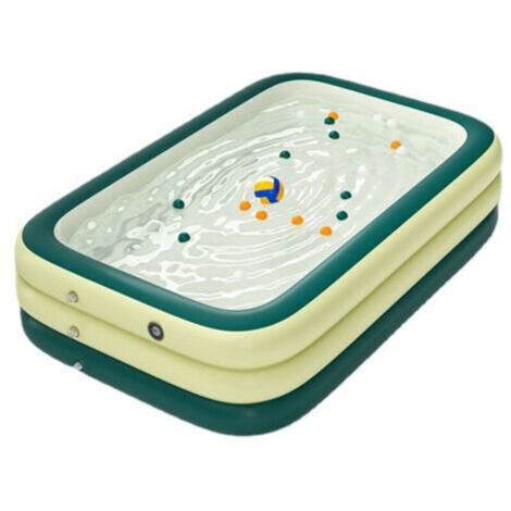 Green Mobility-Piscine Gonflable familiale pour Enfants et Adultes - Piscine de Jardin familiale - 1.5m - Trous de drainage