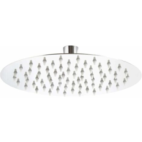 Green Mobility-Pommeau de douche Rond 30 cm Pomme Jet de pluie Rainshower Tête de douche Acier inoxydable