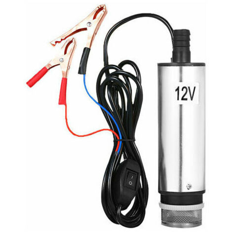 Green Mobility-Pompe Submersible Pour Le Pompage De L'Eau Gasoil 51Mm Huile Eau Diesel Pompe De Transfert De Carburant Avec Ecran Fliter Plein D'Essence DC 12V
