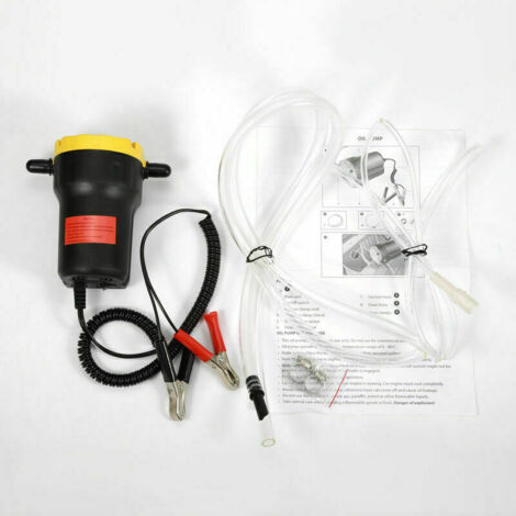Green Mobility-Pompe  Vidange Electrique d'Huile Moteur et Gasoil 12 V Noir