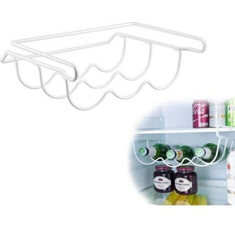 Green Mobility-Porte-bouteilles universel  pour réfrigérateur (3 bouteilles), compatible avec les grands réfrigérateurs. Se fixe sous un compartiment du réfrigérateur.