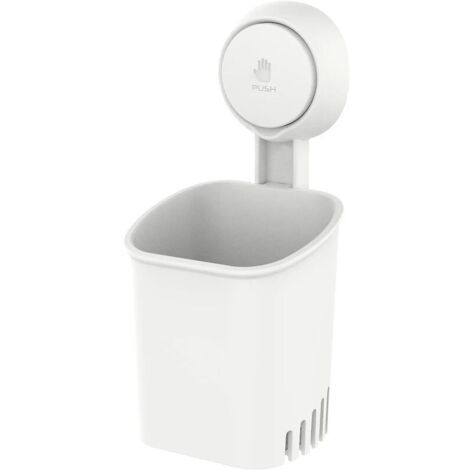 Green Mobility-Porte Brosse à Dents Ventouse sans Perçage & Réutilisable 1 Seconde d'Installation Porte Gobelet Rotation à 360° Charge 5KG Impérable Support pour Carrelage Paroi de la Douche Salle de 