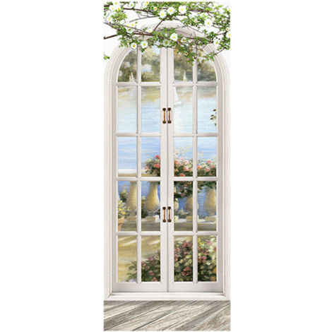 Green Mobility-Porte Murale Porte 3D Autocollant Amovible AutoAdhesif Amovible Sticker Mural En Vinyle Porte Art Decor, Type 3