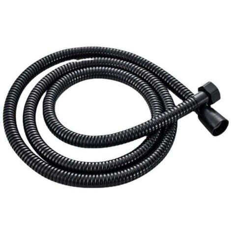 Green Mobility-Raccord de flexible de douche  1,5 m noir mat, câble de flexible de douche universel en acier inoxydable, antidéflagrant