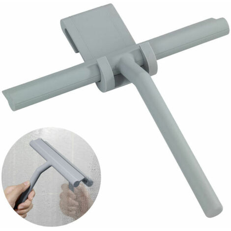 Green Mobility-Raclette de douche Raclette d'essuie-glace en verre avec lame en Silicone et crochet de support pour salle de bain / cuisine / verre de voiture / miroir / porte / tuile