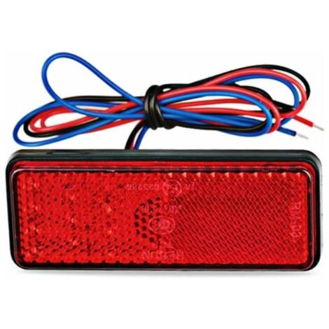 Green Mobility-Réflecteur de frein arrière de moto universel rouge 12 V (couleur : 14)