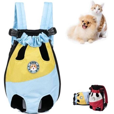 Green Mobility-Sac à dos de transport pour chiens et chats de petite et moyenne taille – Tissu Oxford respirant, sac à dos pour chien (avant/arrière)