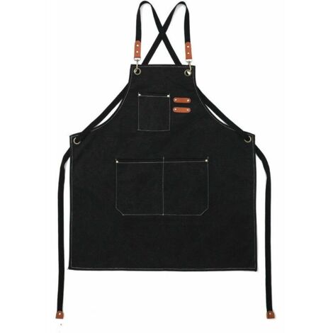 Green Mobility-Tablier de coiffure Tablier en tissu, noir